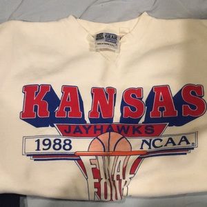 1988 FINAL FOUR SWEATSHIRT KANSAS JAYHAWKS
